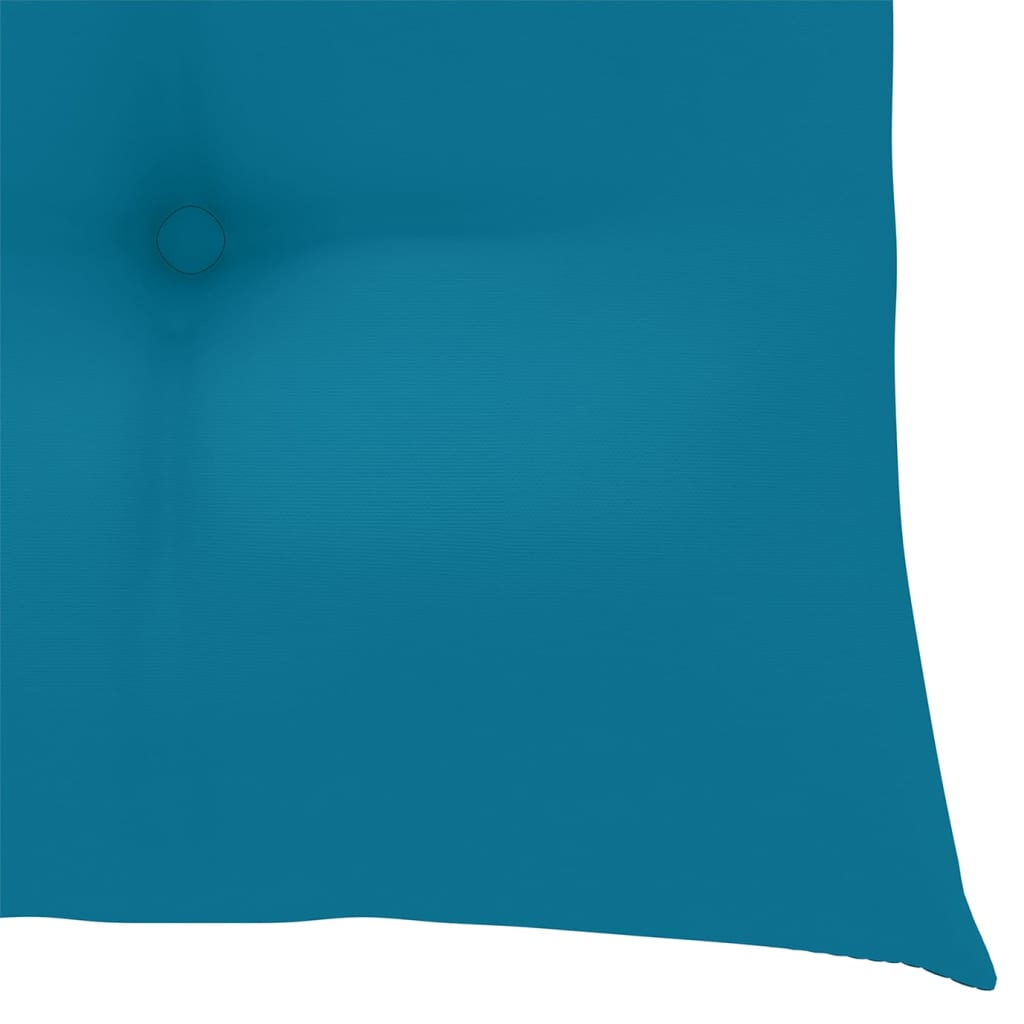 Stoelen Batavia 2 st met lichtblauwe kussens massief teakhout Tuinstoelen | Creëer jouw Trendy Thuis | Gratis bezorgd & Retour | Trendy.nl