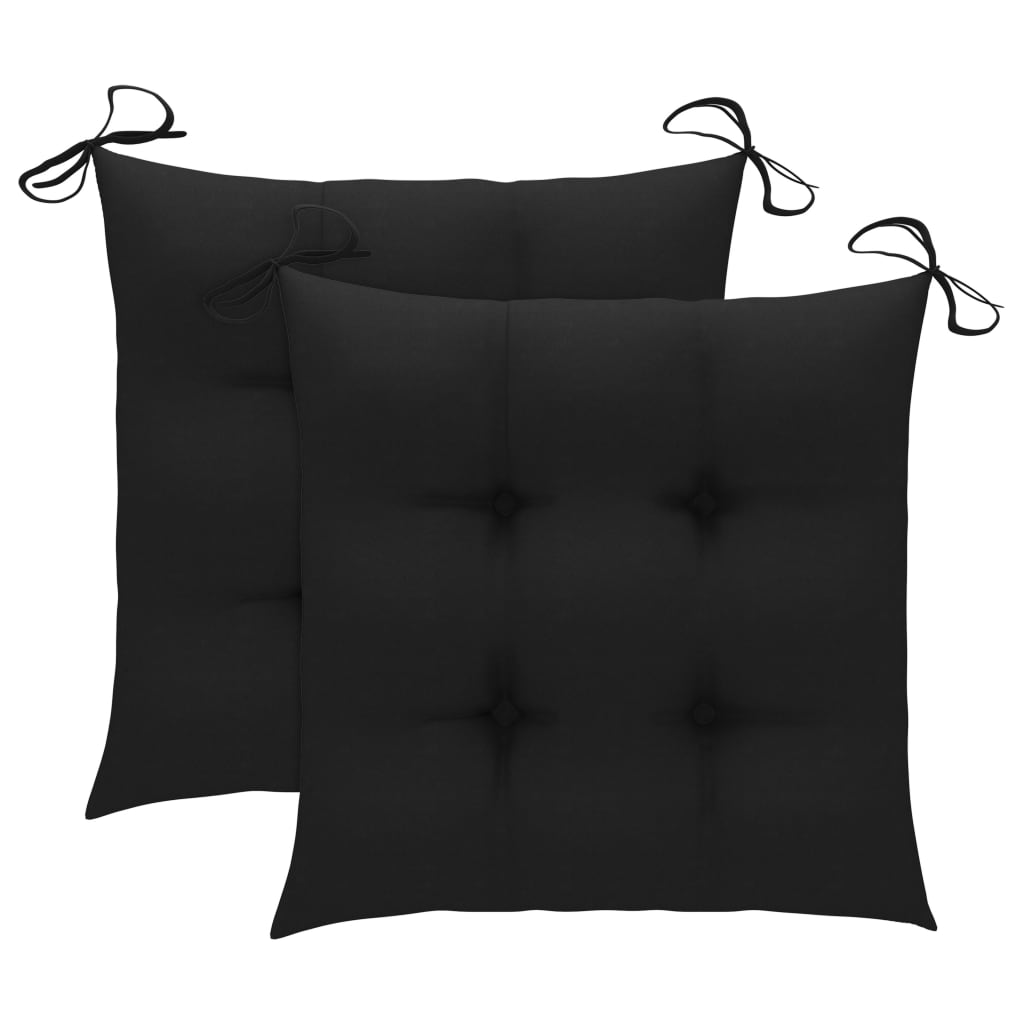 Schommelstoel met zwart kussen massief teakhout Tuinstoelen | Creëer jouw Trendy Thuis | Gratis bezorgd & Retour | Trendy.nl