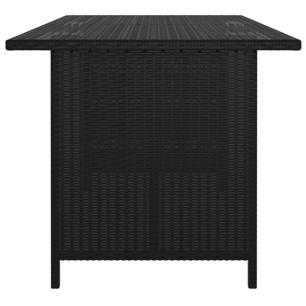 10-delige Loungeset met kussens poly rattan zwart Tuinsets | Creëer jouw Trendy Thuis | Gratis bezorgd & Retour | Trendy.nl