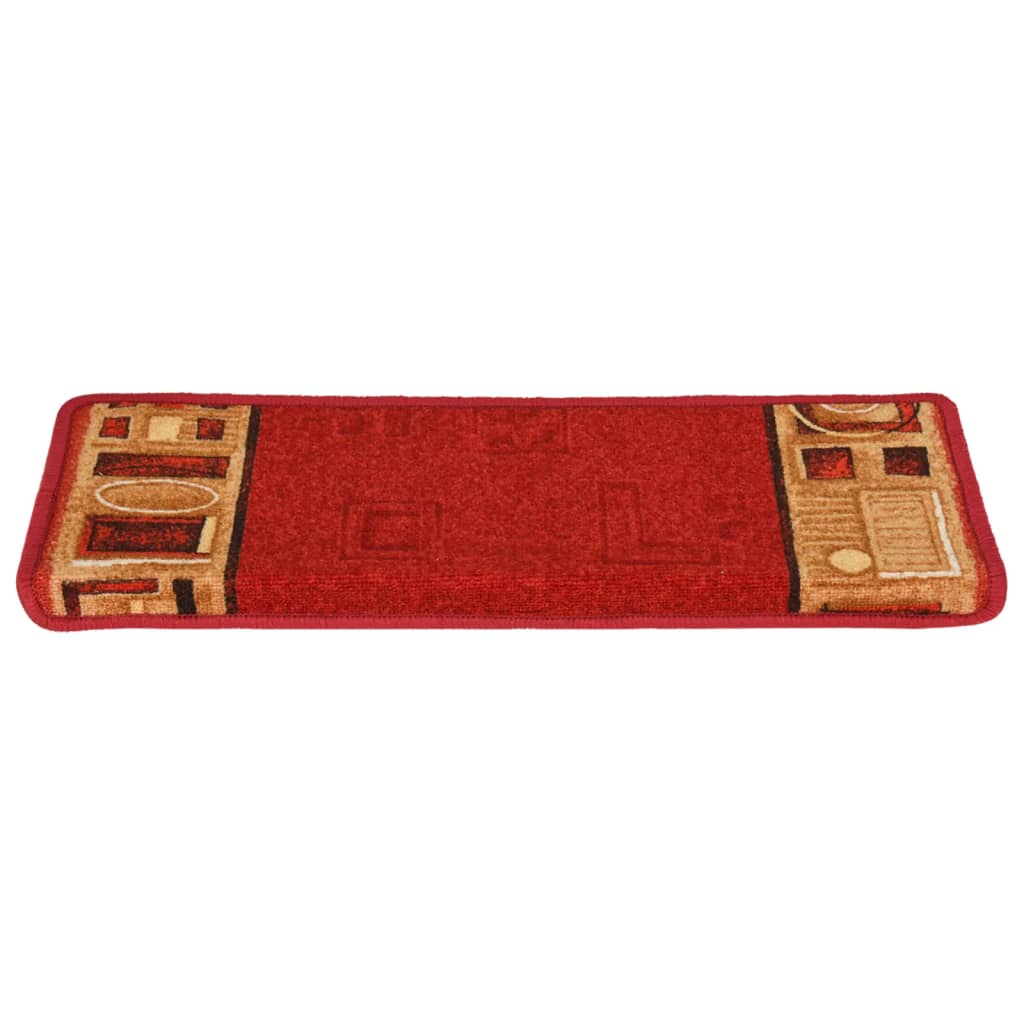 Trapmatten zelfklevend 15 st 65x21x4 cm rood Trapmatten | Creëer jouw Trendy Thuis | Gratis bezorgd & Retour | Trendy.nl