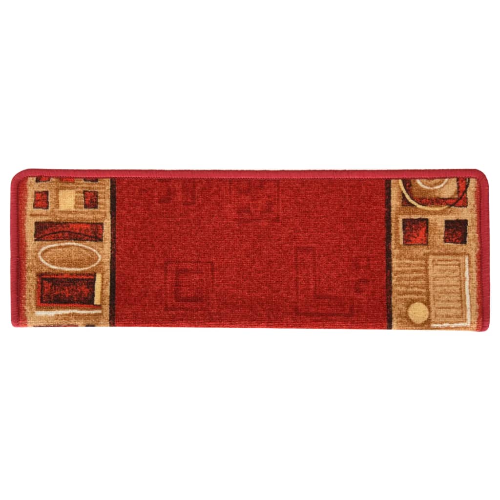 Trapmatten zelfklevend 15 st 65x21x4 cm rood Trapmatten | Creëer jouw Trendy Thuis | Gratis bezorgd & Retour | Trendy.nl