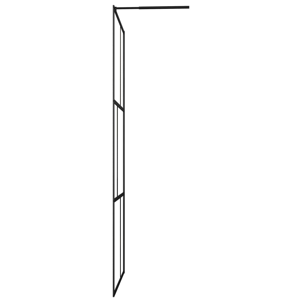 Inloopdouchewand 100x195 cm gehard glas zwart Douchewanden & -muren | Creëer jouw Trendy Thuis | Gratis bezorgd & Retour | Trendy.nl