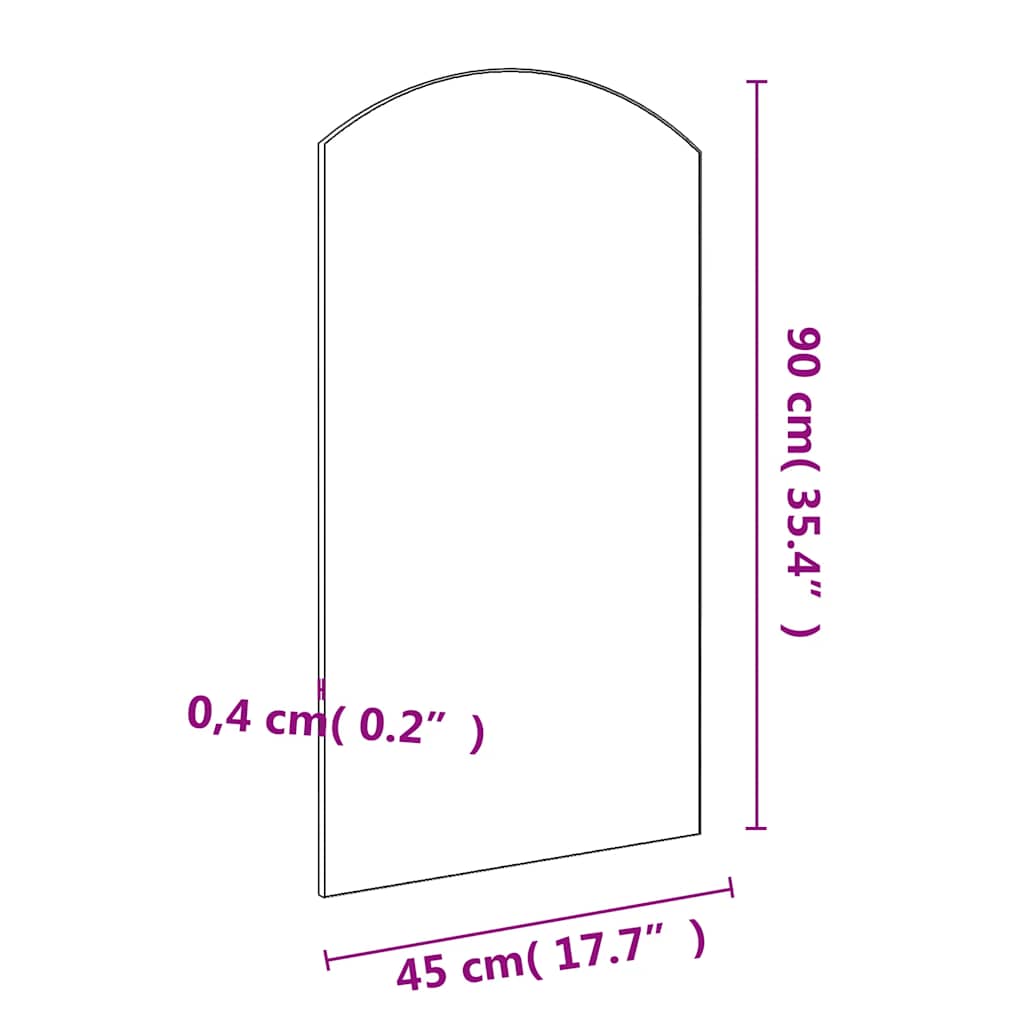 Spiegel 90x45 cm glas