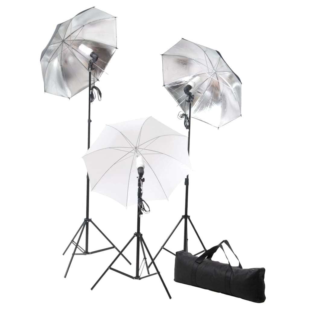 Fotostudioset met lampen, paraplu's, achtergrond en reflector Studioverlichting & flitsers | Creëer jouw Trendy Thuis | Gratis bezorgd & Retour | Trendy.nl