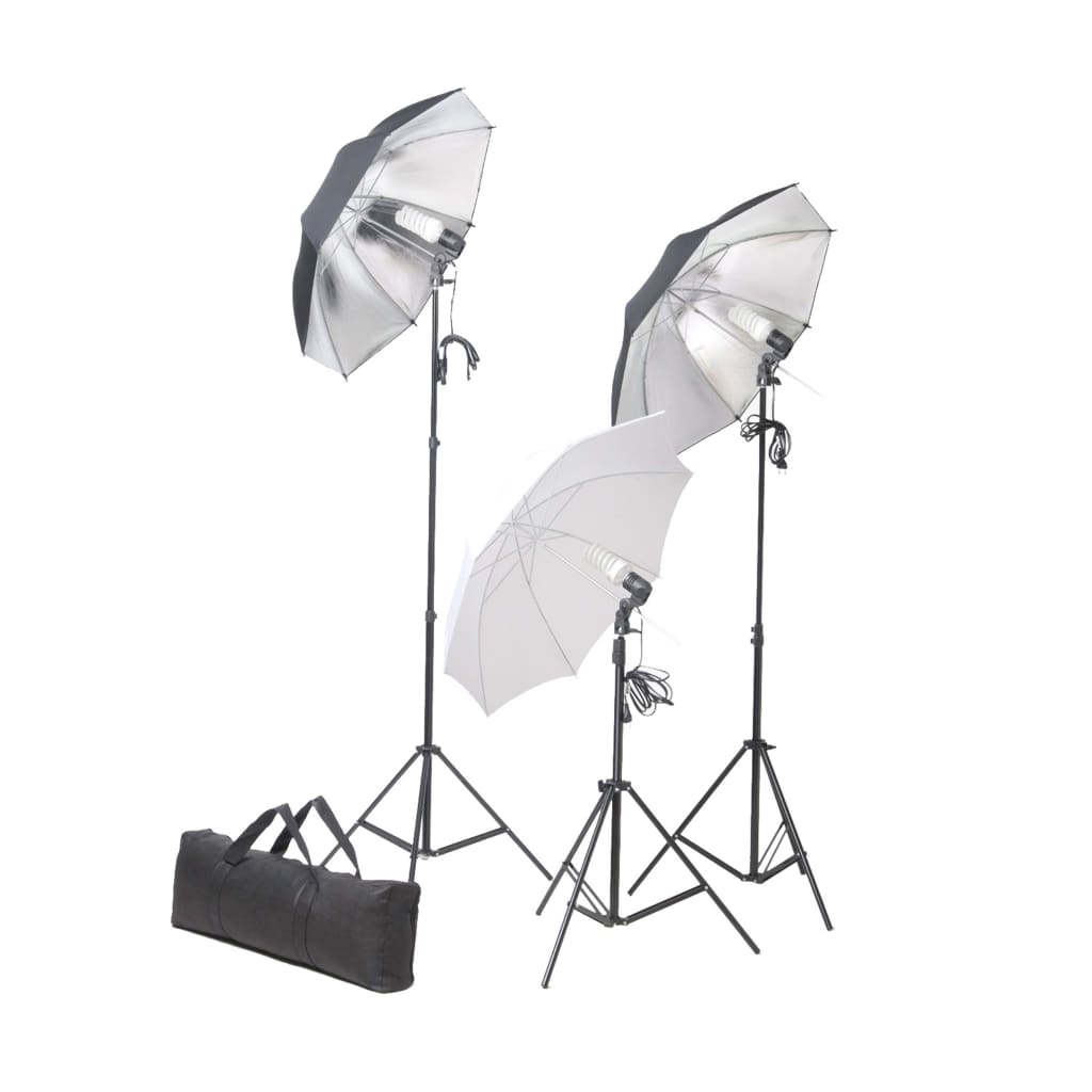 Fotostudioset met lampen, paraplu's, achtergrond en reflector Studioverlichting & flitsers | Creëer jouw Trendy Thuis | Gratis bezorgd & Retour | Trendy.nl