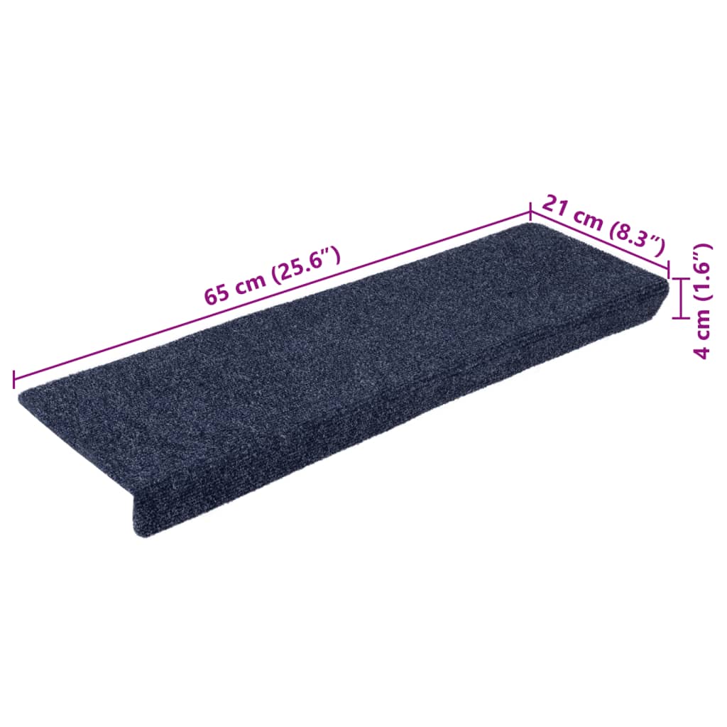 Trapmatten 10 st 65x21x4 cm naaldvilt antracietkleurig Trapmatten | Creëer jouw Trendy Thuis | Gratis bezorgd & Retour | Trendy.nl