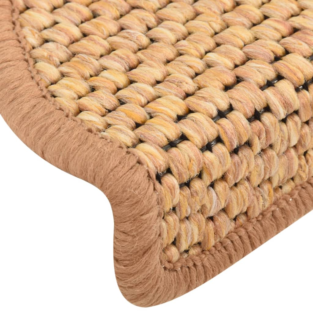 Trapmatten zelfklevend 15 st sisal-look 65x21x4 cm oranje Trapmatten | Creëer jouw Trendy Thuis | Gratis bezorgd & Retour | Trendy.nl