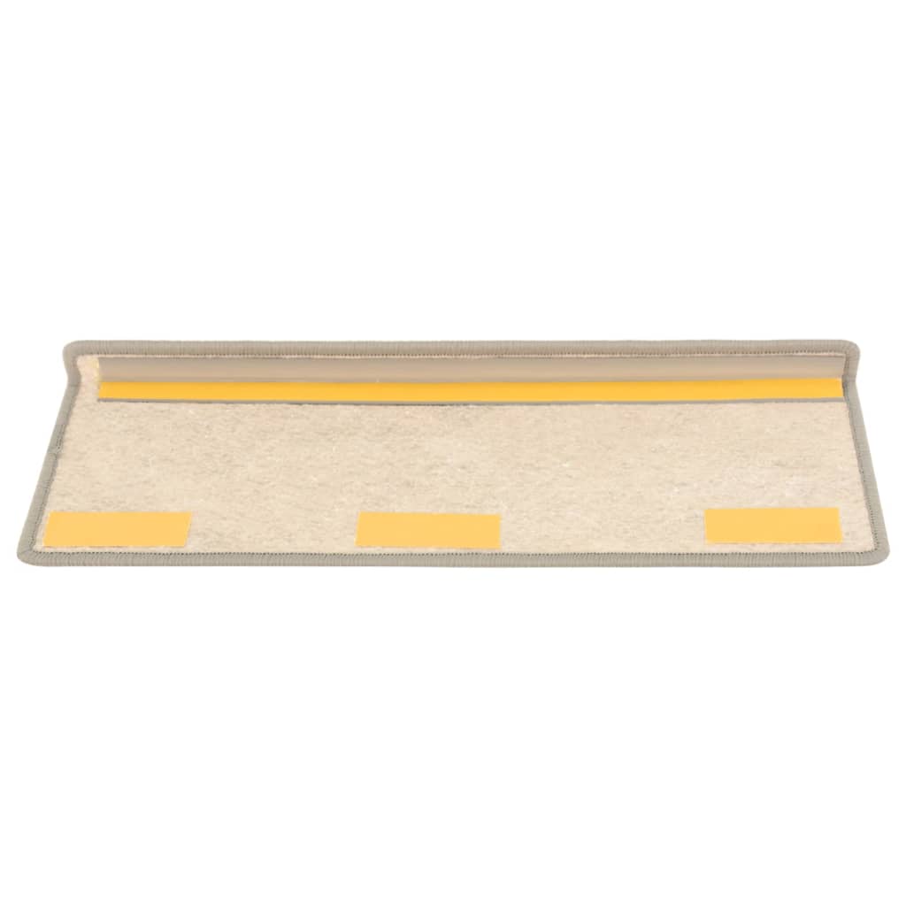 Trapmatten zelfklevend 15 st sisal-look 65x21x4 cm beige