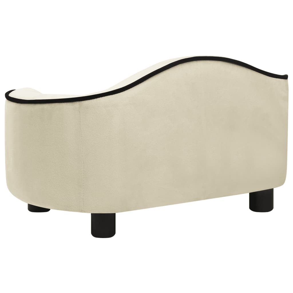 Hondenbank 67x47x36 cm pluche crèmekleurig Hondenmanden & -kussens | Creëer jouw Trendy Thuis | Gratis bezorgd & Retour | Trendy.nl