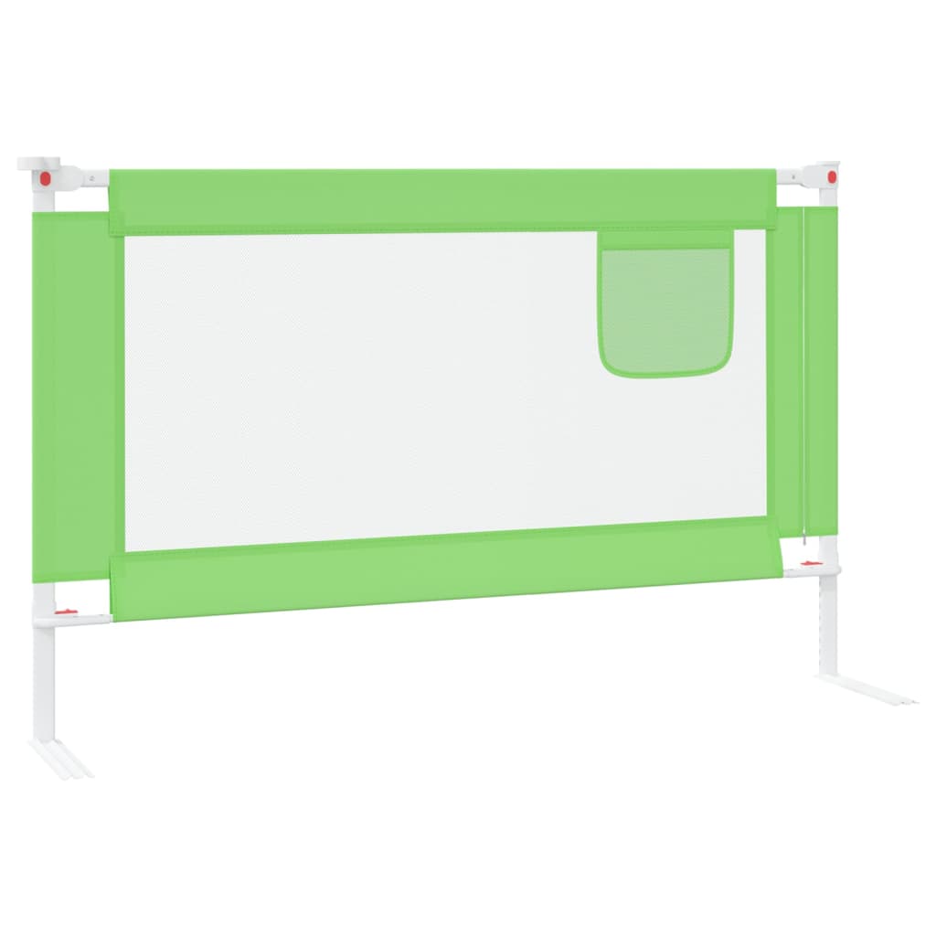 Bedhekje peuter 120x25 cm stof groen Veiligheidsrails voor baby's | Creëer jouw Trendy Thuis | Gratis bezorgd & Retour | Trendy.nl