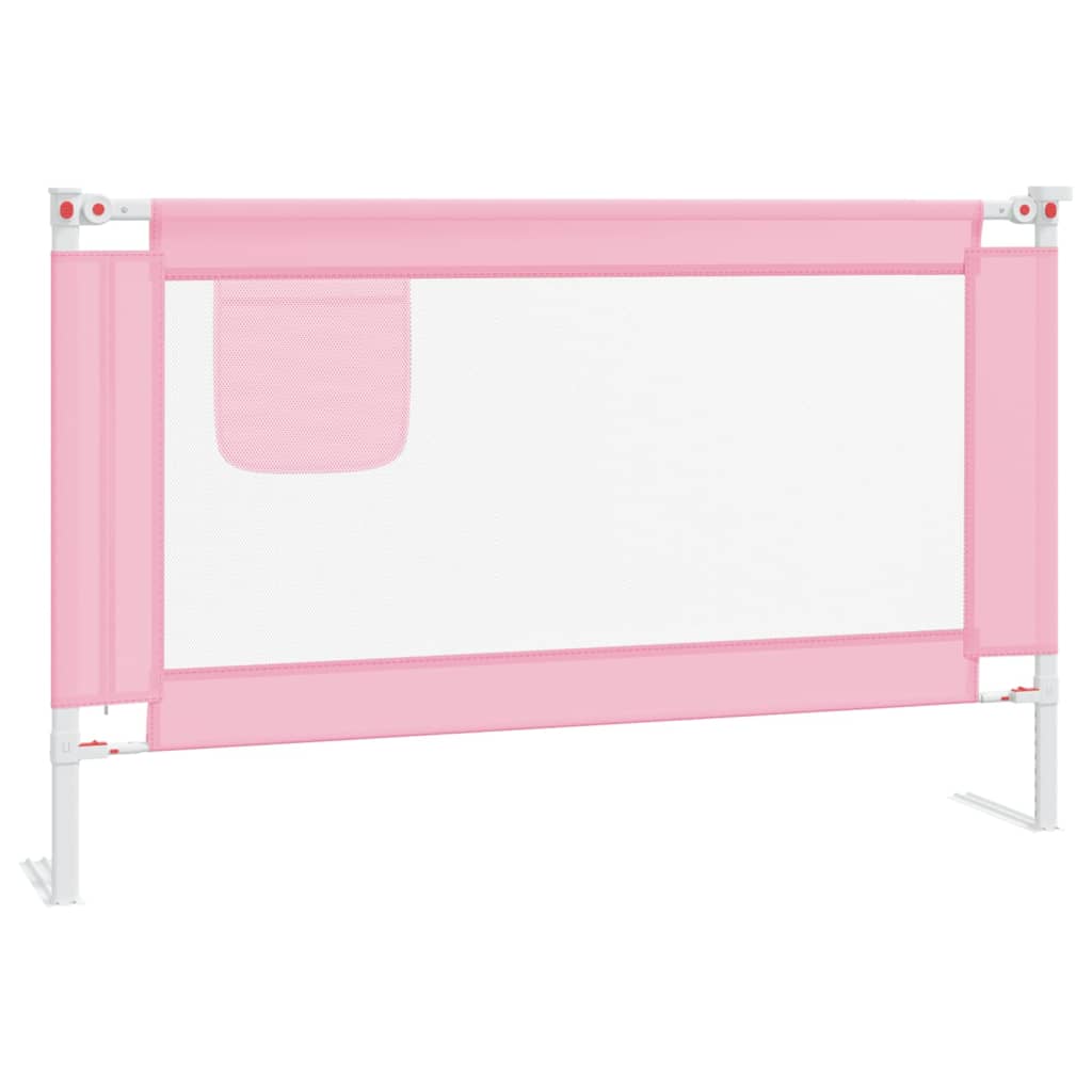 Bedhekje peuter 120x25 cm stof roze Veiligheidsrails voor baby's | Creëer jouw Trendy Thuis | Gratis bezorgd & Retour | Trendy.nl