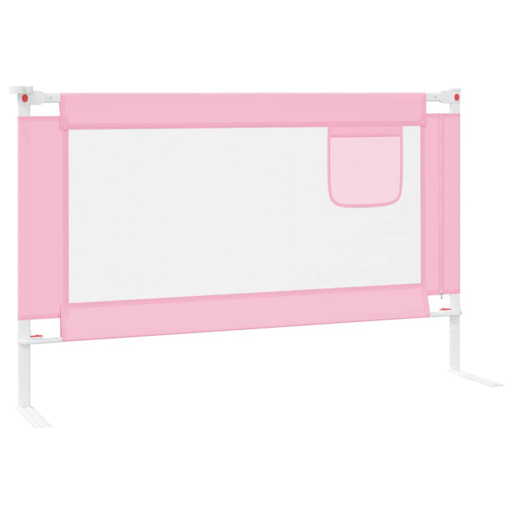 Bedhekje peuter 120x25 cm stof roze Veiligheidsrails voor baby's | Creëer jouw Trendy Thuis | Gratis bezorgd & Retour | Trendy.nl