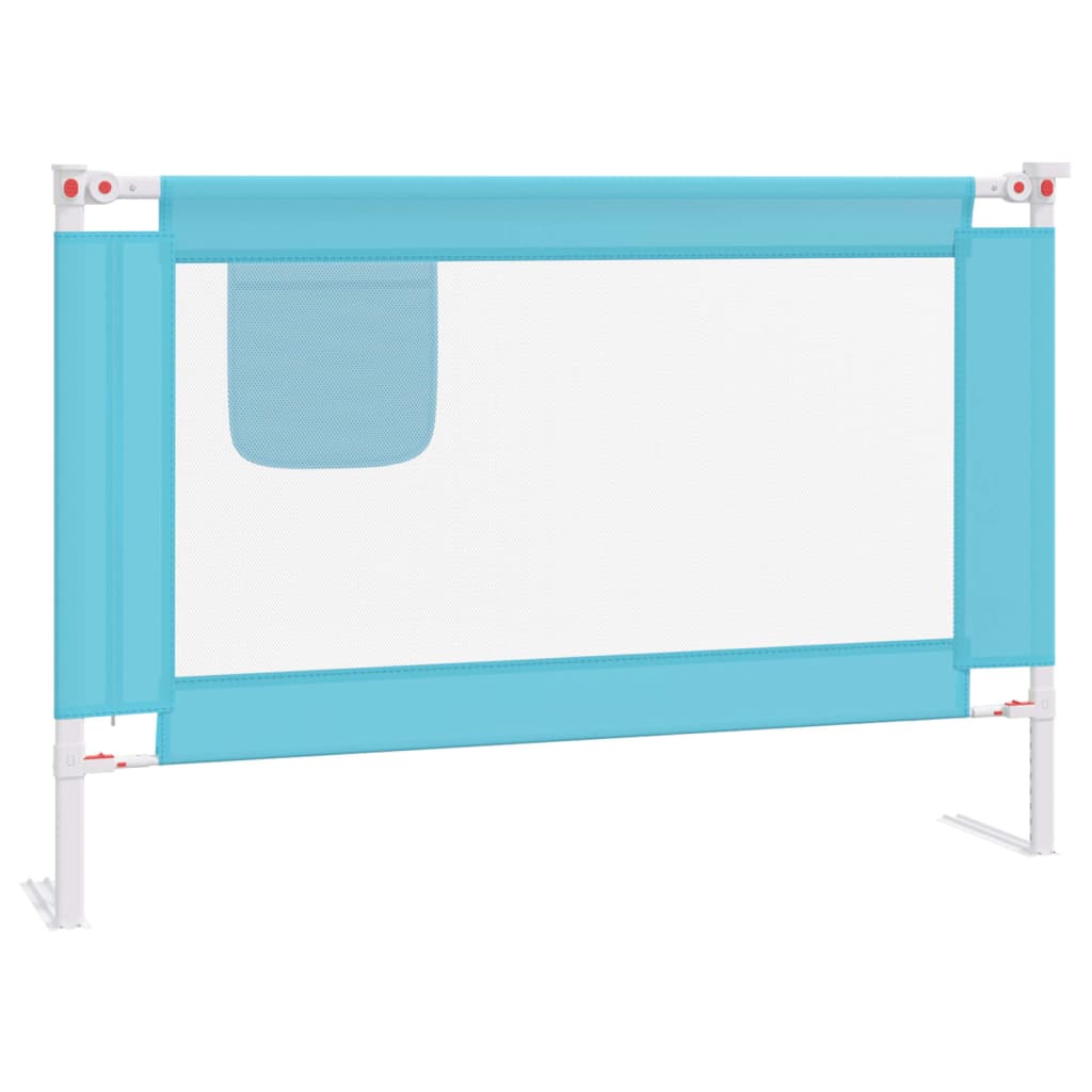 Bedhekje peuter 100x25 cm stof blauw Veiligheidsrails voor baby's | Creëer jouw Trendy Thuis | Gratis bezorgd & Retour | Trendy.nl