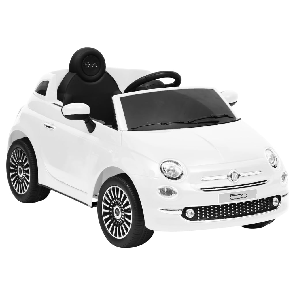 Kinderauto Fiat 500 elektrisch wit Trap- & duwauto's | Creëer jouw Trendy Thuis | Gratis bezorgd & Retour | Trendy.nl