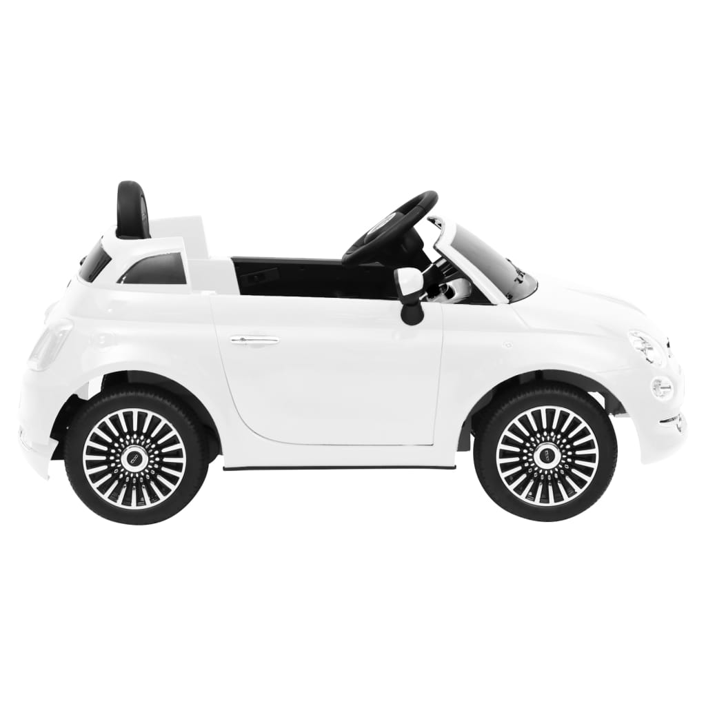 Kinderauto Fiat 500 elektrisch wit Trap- & duwauto's | Creëer jouw Trendy Thuis | Gratis bezorgd & Retour | Trendy.nl