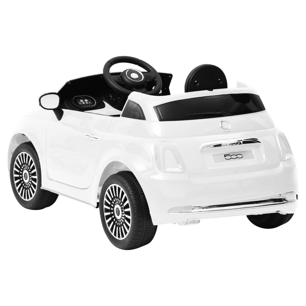 Kinderauto Fiat 500 elektrisch wit Trap- & duwauto's | Creëer jouw Trendy Thuis | Gratis bezorgd & Retour | Trendy.nl