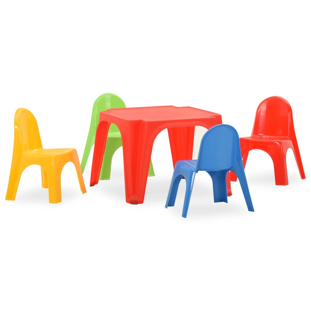 Kindertafel en stoelenset PP Meubelsets voor baby's & peuters | Creëer jouw Trendy Thuis | Gratis bezorgd & Retour | Trendy.nl