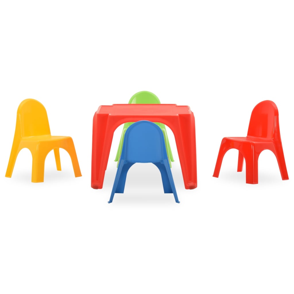 Kindertafel en stoelenset PP Meubelsets voor baby's & peuters | Creëer jouw Trendy Thuis | Gratis bezorgd & Retour | Trendy.nl