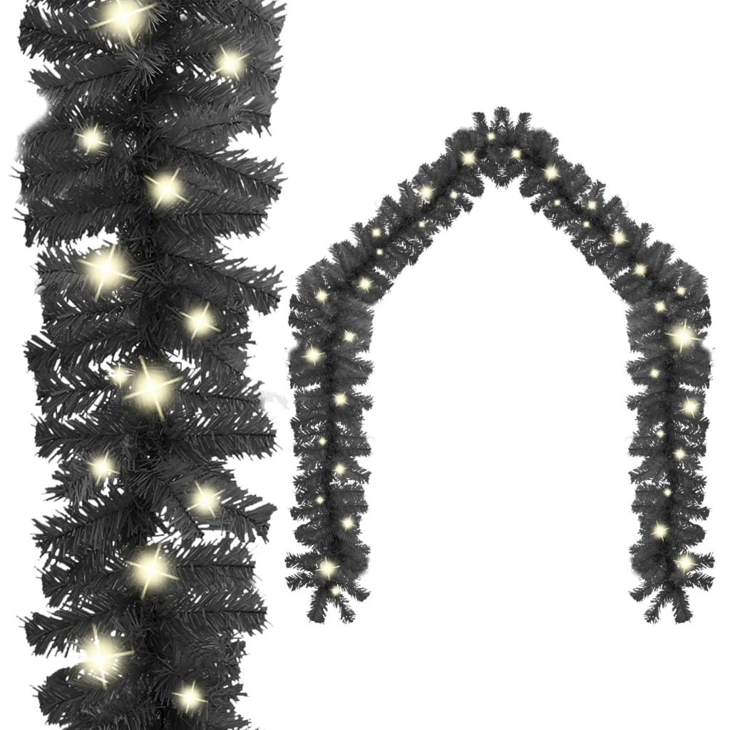 Kerstslinger met LED-lampjes 10 m zwart Kerstverlichting | Creëer jouw Trendy Thuis | Gratis bezorgd & Retour | Trendy.nl