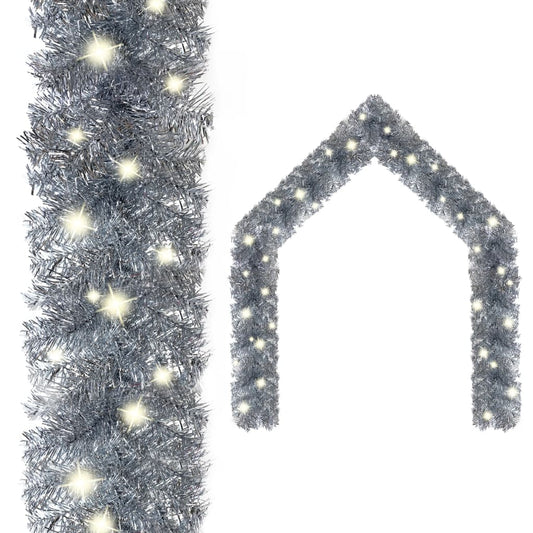 Kerstslinger met LED-lampjes 10 m zilverkleurig Kerstverlichting | Creëer jouw Trendy Thuis | Gratis bezorgd & Retour | Trendy.nl