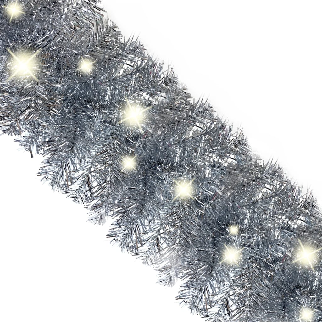 Kerstslinger met LED-lampjes 20 m zilverkleurig Kerstverlichting | Creëer jouw Trendy Thuis | Gratis bezorgd & Retour | Trendy.nl