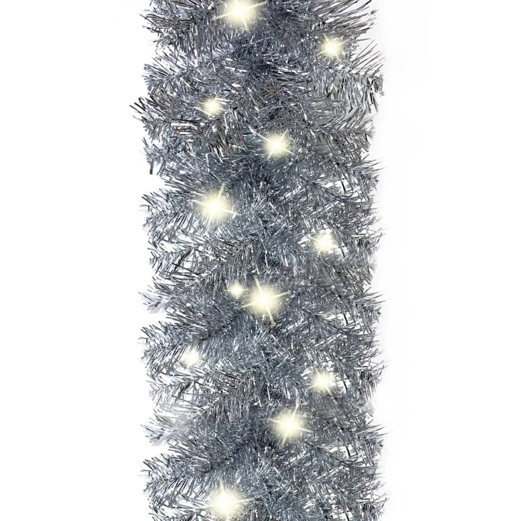 Kerstslinger met LED-lampjes 20 m zilverkleurig Kerstverlichting | Creëer jouw Trendy Thuis | Gratis bezorgd & Retour | Trendy.nl