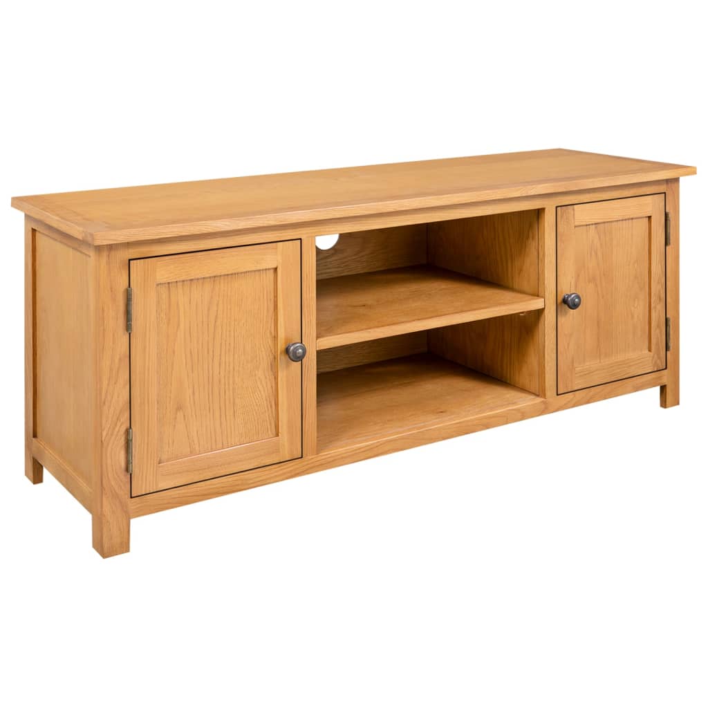 Tv-meubel 110x35x44 cm massief eikenhout Tv-meubels | Creëer jouw Trendy Thuis | Gratis bezorgd & Retour | Trendy.nl