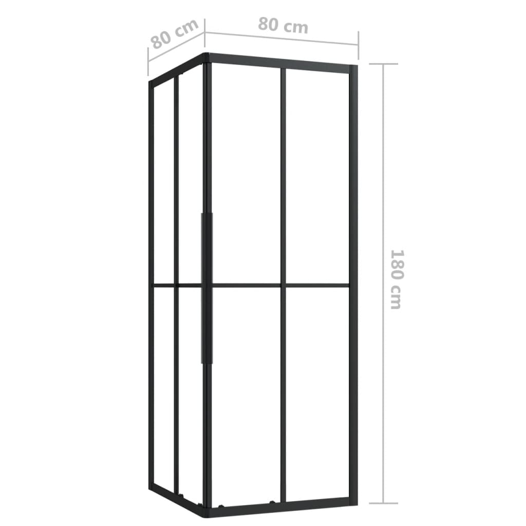 Douchecabine 80x80x180 cm ESG Douchecabines & -deuren | Creëer jouw Trendy Thuis | Gratis bezorgd & Retour | Trendy.nl