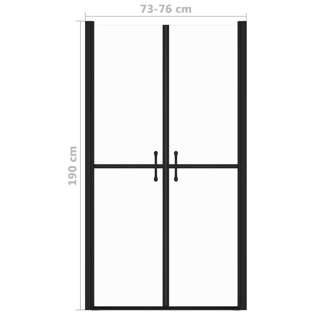 Douchedeur (73-76)x190 cm ESG transparant Douchecabines & -deuren | Creëer jouw Trendy Thuis | Gratis bezorgd & Retour | Trendy.nl