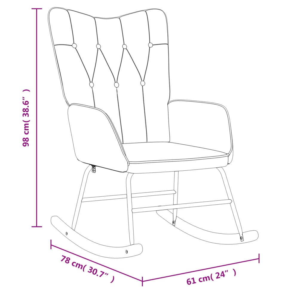 Schommelstoel stof groen Schommelstoelen | Creëer jouw Trendy Thuis | Gratis bezorgd & Retour | Trendy.nl