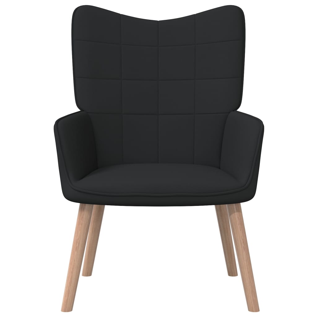 Relaxstoel met voetenbank stof zwart Fauteuils & Relaxfauteuils | Creëer jouw Trendy Thuis | Gratis bezorgd & Retour | Trendy.nl