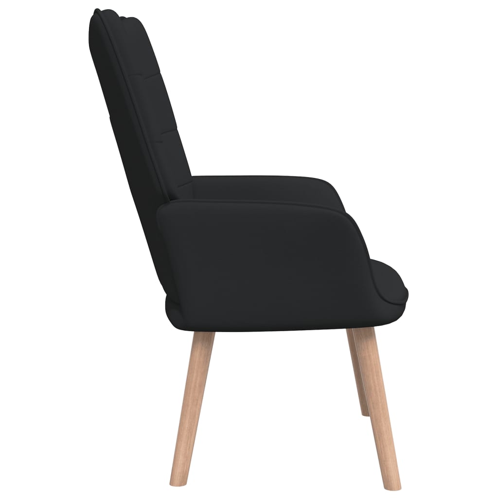 Relaxstoel met voetenbank stof zwart Fauteuils & Relaxfauteuils | Creëer jouw Trendy Thuis | Gratis bezorgd & Retour | Trendy.nl