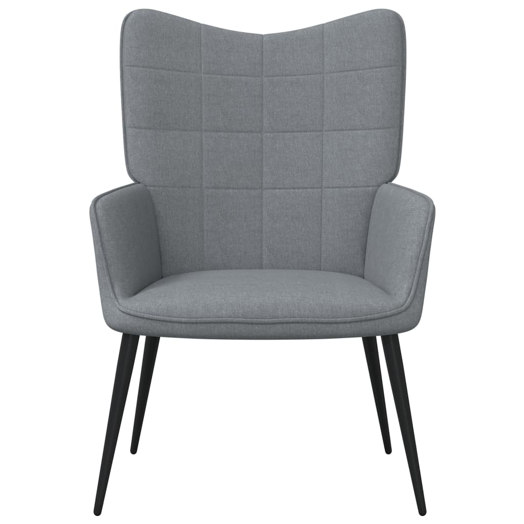 Relaxstoel met voetenbank stof lichtgrijs Fauteuils & Relaxfauteuils | Creëer jouw Trendy Thuis | Gratis bezorgd & Retour | Trendy.nl