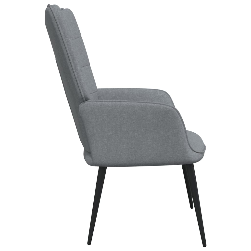 Relaxstoel met voetenbank stof lichtgrijs Fauteuils & Relaxfauteuils | Creëer jouw Trendy Thuis | Gratis bezorgd & Retour | Trendy.nl