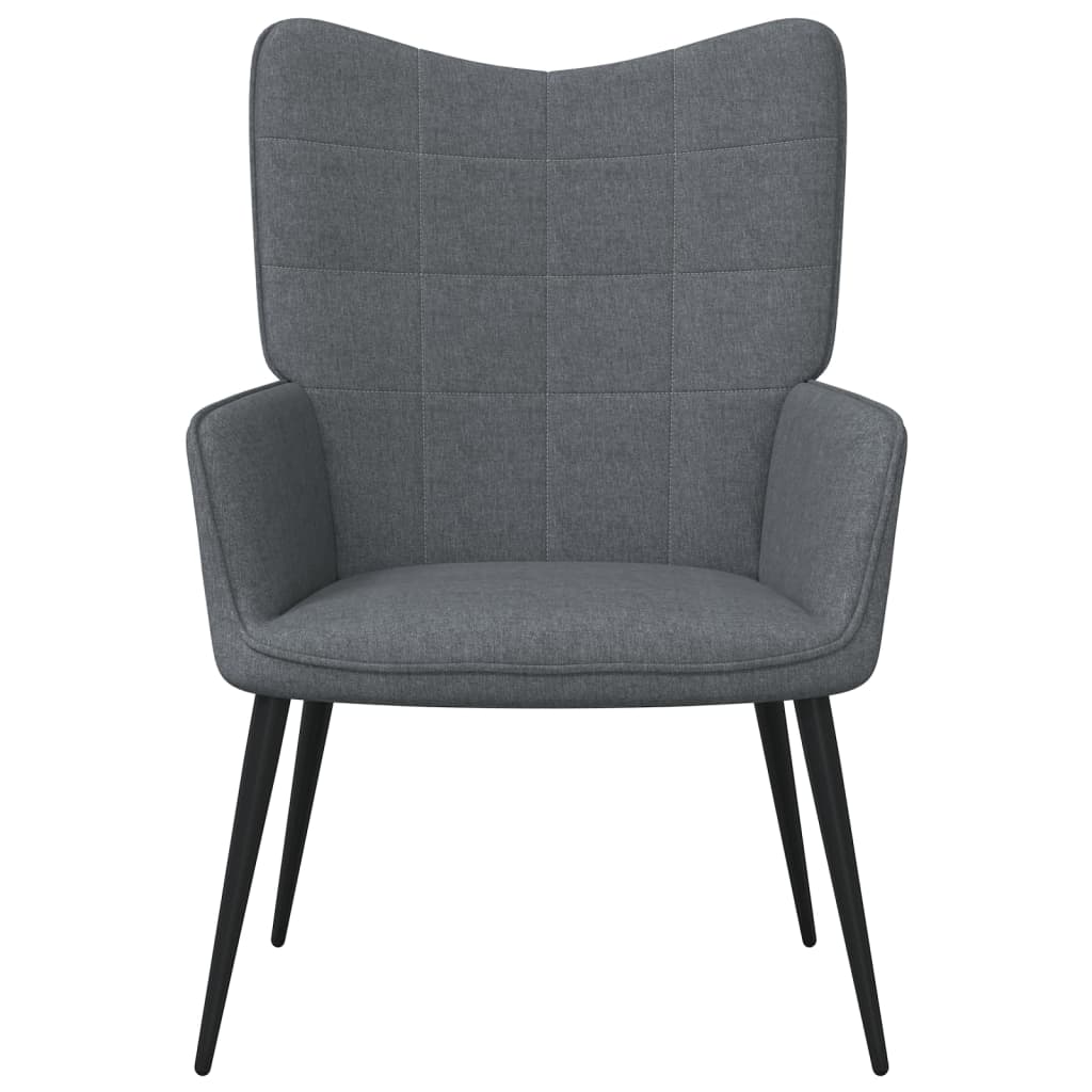 Relaxstoel met voetenbank stof donkergrijs Fauteuils & Relaxfauteuils | Creëer jouw Trendy Thuis | Gratis bezorgd & Retour | Trendy.nl