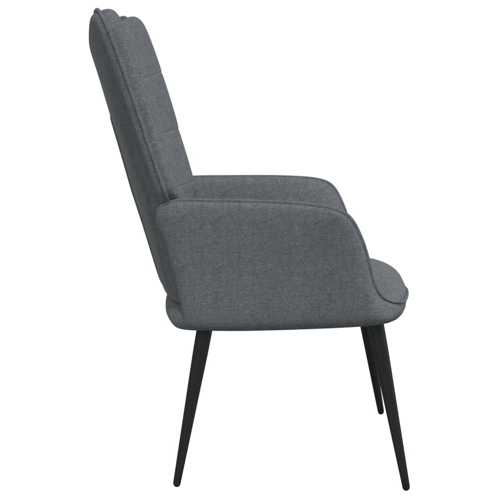 Relaxstoel met voetenbank stof donkergrijs Fauteuils & Relaxfauteuils | Creëer jouw Trendy Thuis | Gratis bezorgd & Retour | Trendy.nl