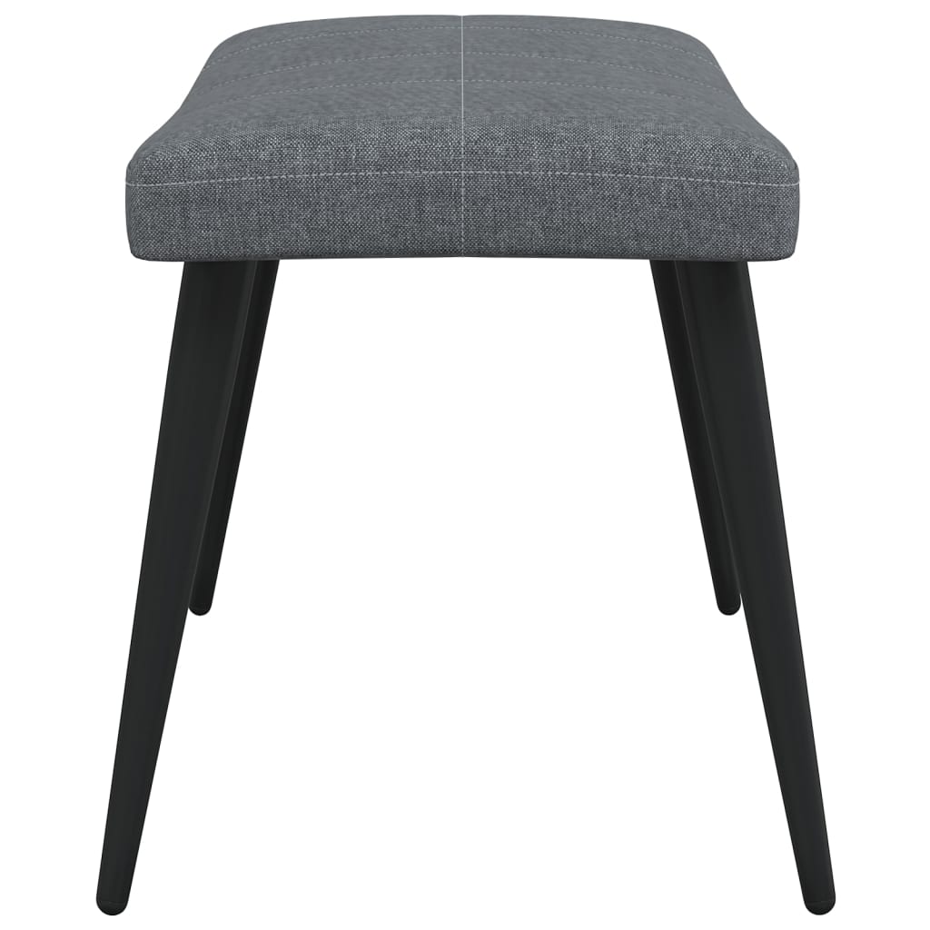 Relaxstoel met voetenbank stof donkergrijs Fauteuils & Relaxfauteuils | Creëer jouw Trendy Thuis | Gratis bezorgd & Retour | Trendy.nl