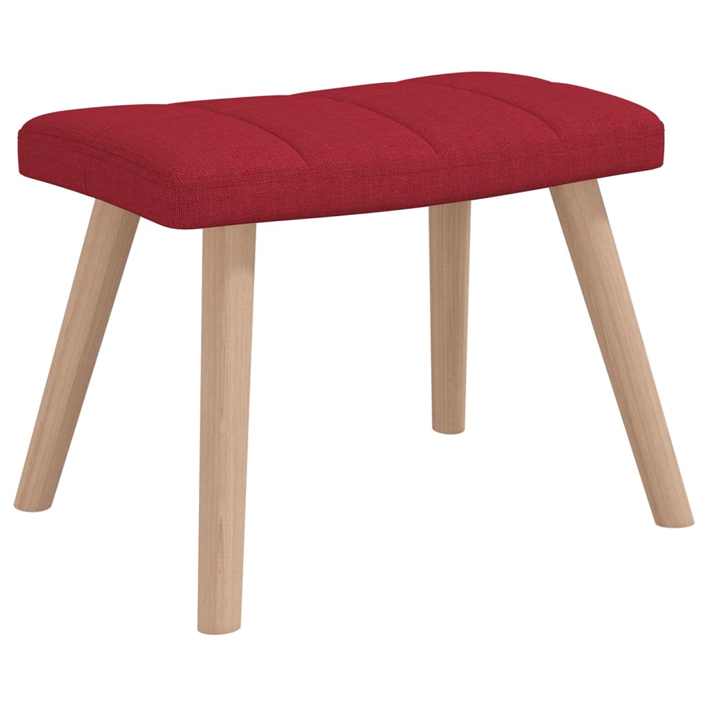 Schommelstoel met voetenbank stof wijnrood Schommelstoelen | Creëer jouw Trendy Thuis | Gratis bezorgd & Retour | Trendy.nl