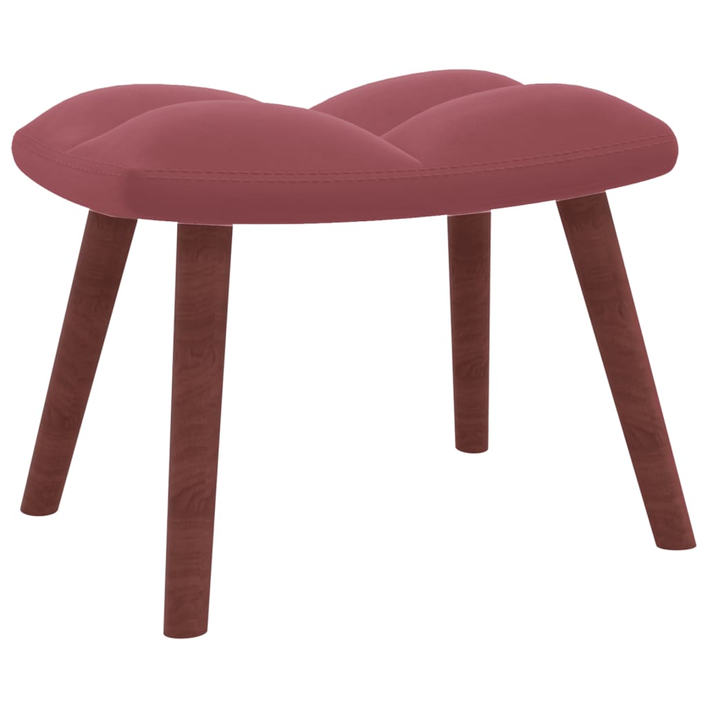 Relaxstoel met voetenbank fluweel roze Fauteuils & Relaxfauteuils | Creëer jouw Trendy Thuis | Gratis bezorgd & Retour | Trendy.nl