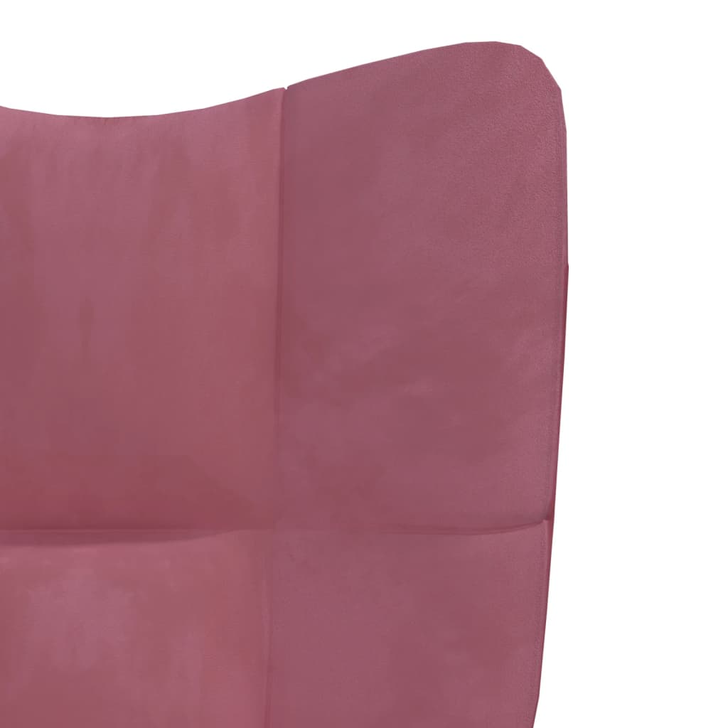 Relaxstoel met voetenbank fluweel roze Fauteuils & Relaxfauteuils | Creëer jouw Trendy Thuis | Gratis bezorgd & Retour | Trendy.nl