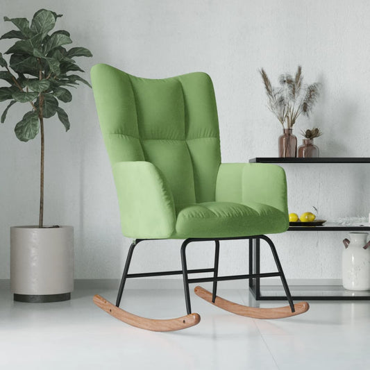 Schommelstoel fluweel lichtgroen Schommelstoelen | Creëer jouw Trendy Thuis | Gratis bezorgd & Retour | Trendy.nl