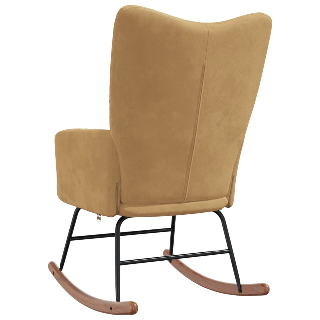 Schommelstoel fluweel bruin Schommelstoelen | Creëer jouw Trendy Thuis | Gratis bezorgd & Retour | Trendy.nl