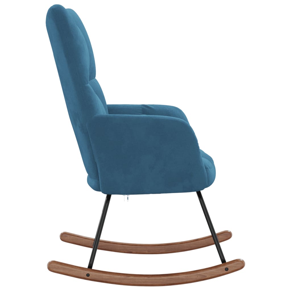 Schommelstoel fluweel blauw Schommelstoelen | Creëer jouw Trendy Thuis | Gratis bezorgd & Retour | Trendy.nl