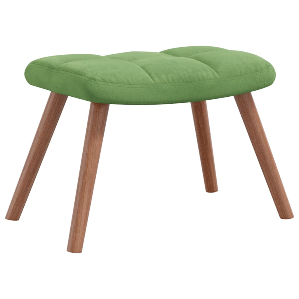 Schommelstoel met voetenbank fluweel lichtgroen Schommelstoelen | Creëer jouw Trendy Thuis | Gratis bezorgd & Retour | Trendy.nl