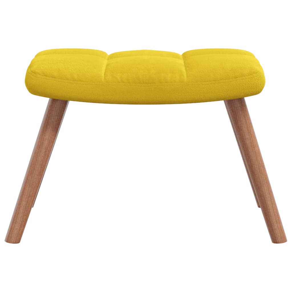 Schommelstoel met voetenbank fluweel mosterdgeel Schommelstoelen | Creëer jouw Trendy Thuis | Gratis bezorgd & Retour | Trendy.nl