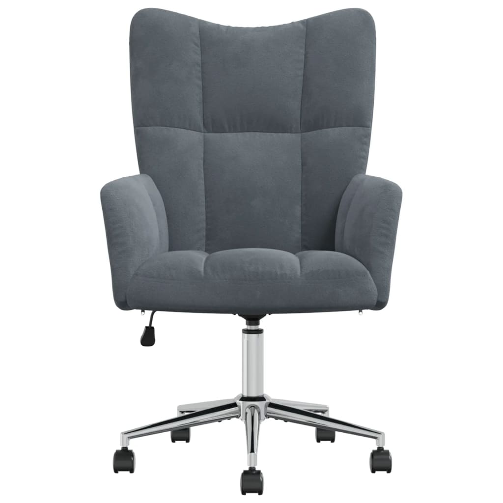 Relaxstoel fluweel donkergrijs Fauteuils & Relaxfauteuils | Creëer jouw Trendy Thuis | Gratis bezorgd & Retour | Trendy.nl