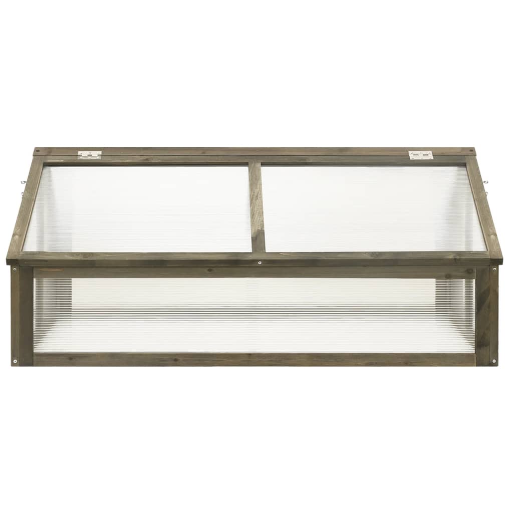 Broeikas 114x80x50 cm vurenhout grijs Tuinkassen | Creëer jouw Trendy Thuis | Gratis bezorgd & Retour | Trendy.nl