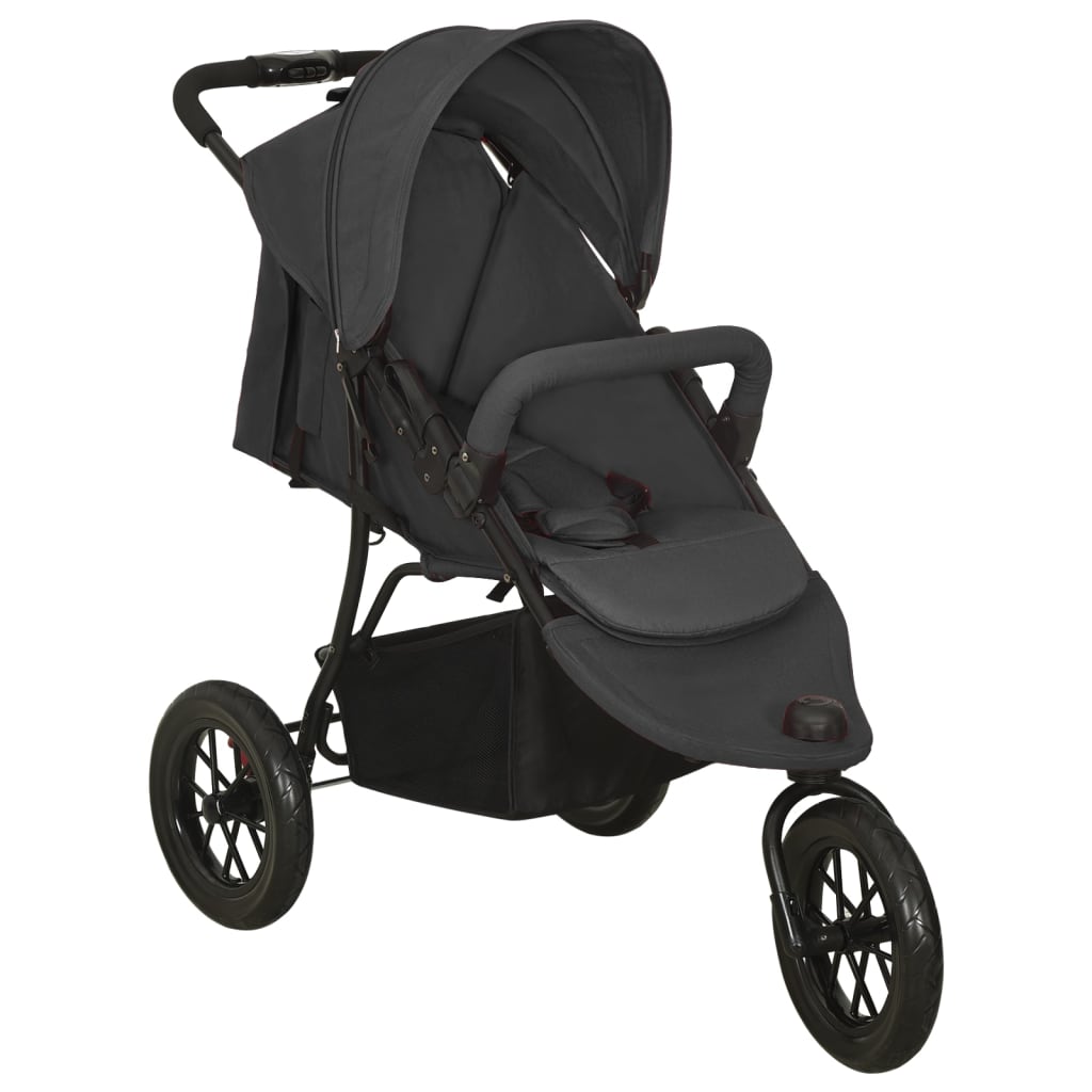 Kinderwagen staal antracietkleurig Wandelwagens | Creëer jouw Trendy Thuis | Gratis bezorgd & Retour | Trendy.nl