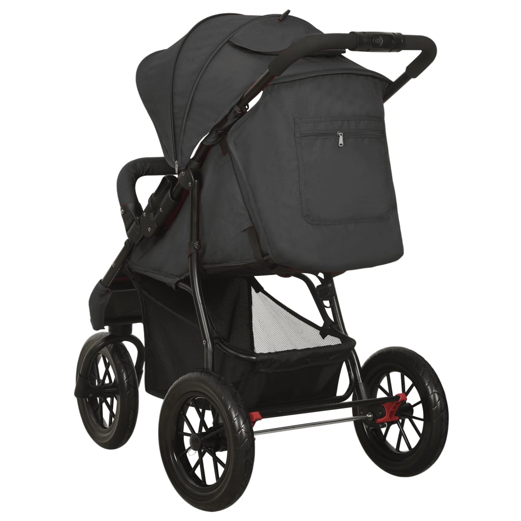 Kinderwagen staal antracietkleurig Wandelwagens | Creëer jouw Trendy Thuis | Gratis bezorgd & Retour | Trendy.nl