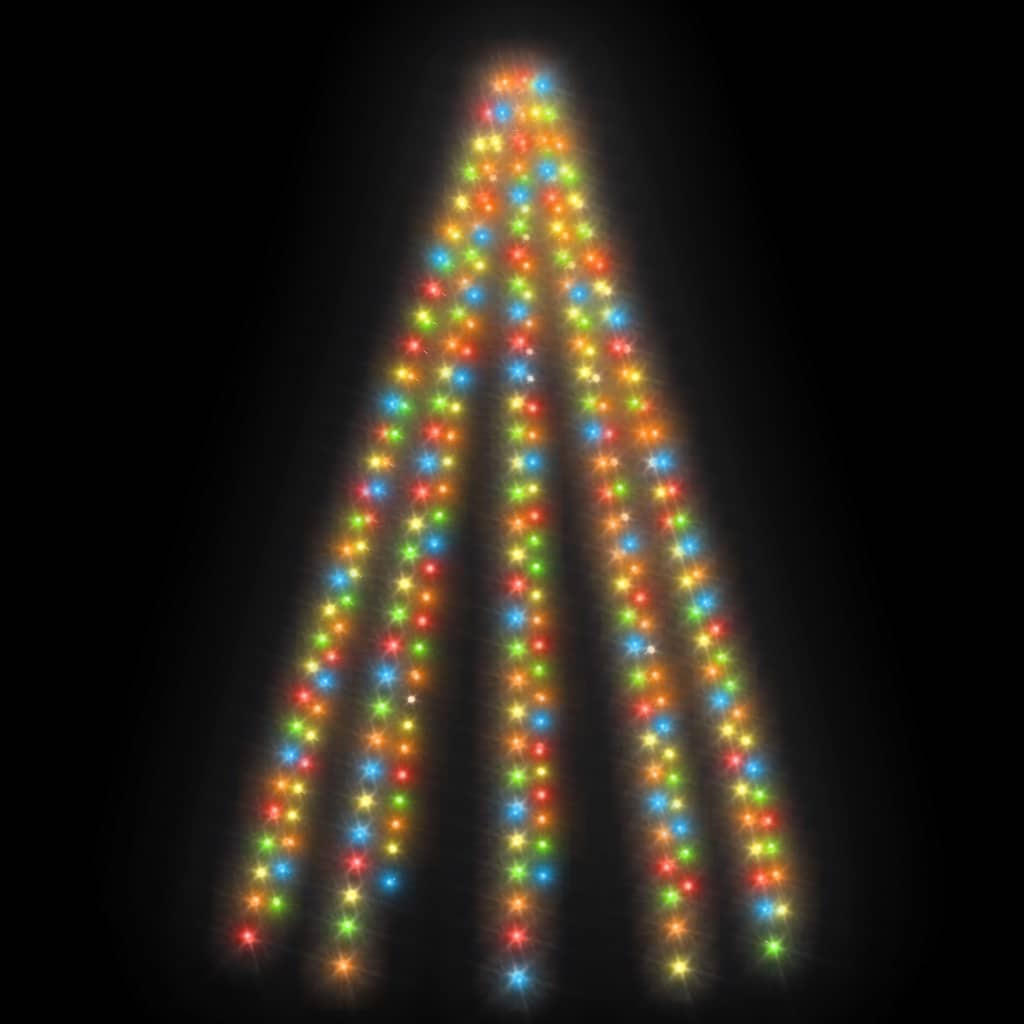 Kerstboomverlichting met 250 LED's meerkleurig net 250 cm